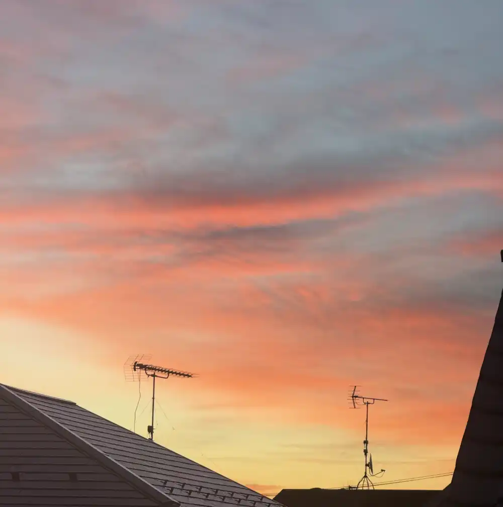 寒いけど綺麗な朝 仙台大観音と朝焼け